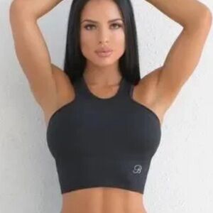 Bombshell Sportswear Full Mesh Tie Back Tank Top